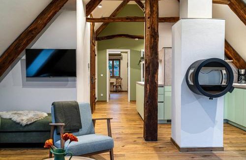 Versmold Apartamento | Ferienwohnung mit Sauna „Eschblick“