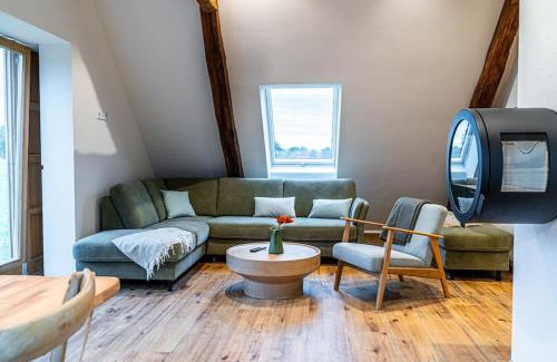 Versmold Apartamento | Ferienwohnung mit Sauna „Eschblick“