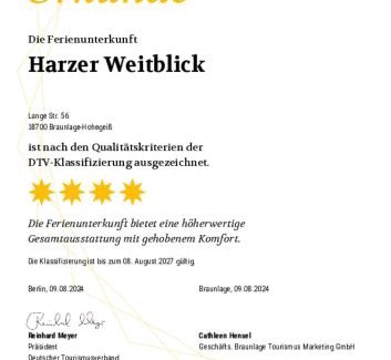 Hohegeiß Apartamento | FeWo Harzer Weitblick, bis 2 Hunde Willkommen, W-Lan, 2x Smart TV, DTV 4 Sterne, 4 Pfoten