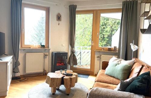 Todtnauberg Apartamento | Fewo Tannzäpfle - Nähe Skilift und Loipe Balkon mit Traumblick Sauna im Haus Tiefgarage E-Ladestation