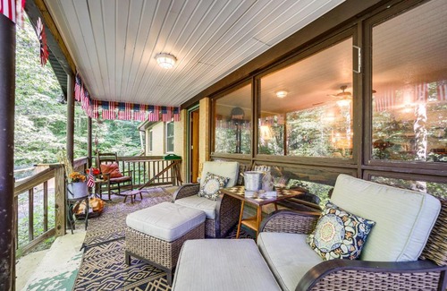 Sylva Casa | Fireplace and Mtn Views Updated North Carolina Home