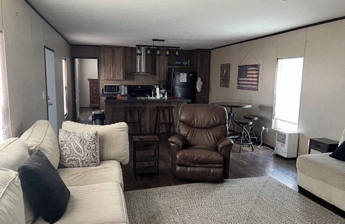 Hackberry Casa | Fishing camp with boat stall cleaning table three bedroom two bath