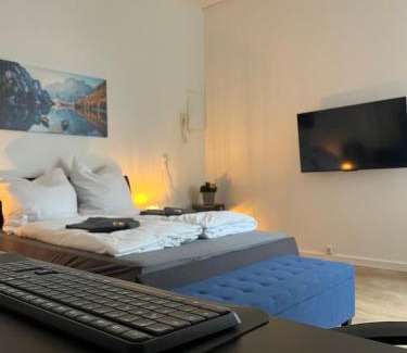 Wittenberge Apartamento | Five O - Businessapartment Precht - QueenSize Bett
