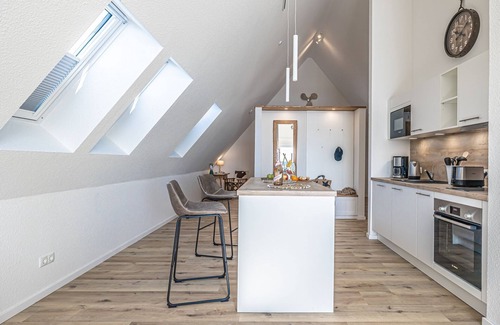 Schleswig Apartamento | Fjord berth 8 - balcony, garden furniture, barbecue, shower, underfloor heating, parking lot