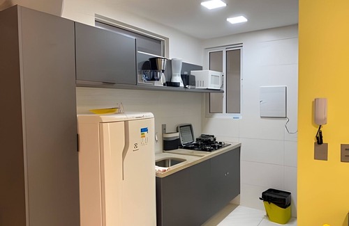 Jardim Oceania Apartamento | Flat pé na areia branco Haus My flats