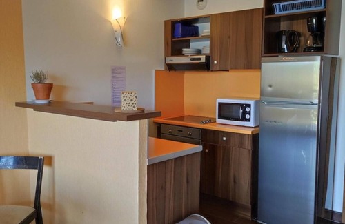 Jausiers Apartamento | Floor -2, view valley, swimming pool, sauna, terrace, parking, tv, 50m², Pra Loup