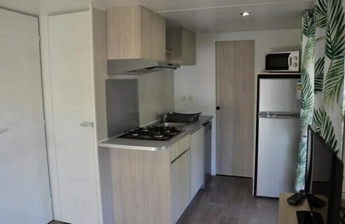 Rieux-de-Pelleport Casa | Camping Les Mijeannes *** - Casa móvil Premium 3 habitaciones 4/6 personas
