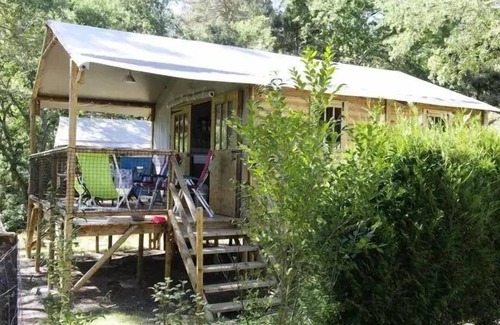 Saint-Paulien Casa | Camping La Rochelambert **** - Cabaña Lodge 3 habitaciones para 4 personas