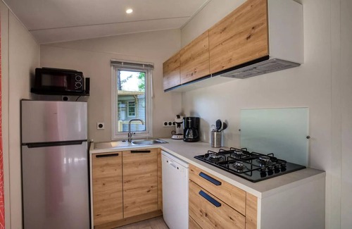 Tremolat Casa | Flower Camping LES BERGES DE LA DORDOGNE **** - Mobil-Home Premium 29m2 Bahia - 2 bedrooms + covered terrace +LV + TV + CLIM 4 people