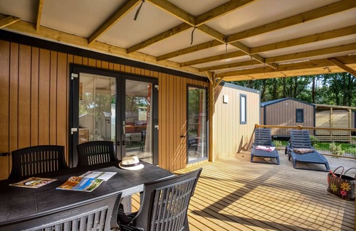 Tremolat Casa | Flower Camping LES BERGES DE LA DORDOGNE **** - Mobil-Home Premium 29m2 Bahia - 2 bedrooms + covered terrace +LV + TV + CLIM 4 people