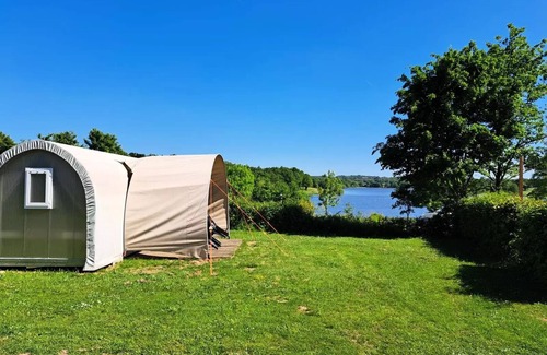 Pressignac Casa | Flower Lake Camping **** - Mobil home Family Comfort 40m2 - 4 bedrooms + covered terrace + TV 8 persons