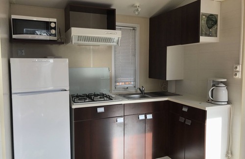 Vic-la-Gardiole Casa | alquiler de casas móviles durante todo camping 4 **** equipado para hasta 6 personas.