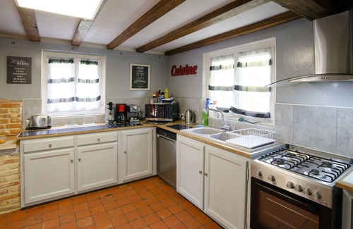 Bordeaux-Saint-Clair Casa | La Charmeuse d'Etretat-Casa-Tradicional-Baño en la habitacion-Vista al campo