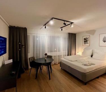 Oberdorla Apartamento | G&P Housing Apartments - XXL Wohnung für Familien & Gruppen 120qm mit 3 Schlafzimmern, 3 Badezimmern, Panoramabalkon und großer Küche