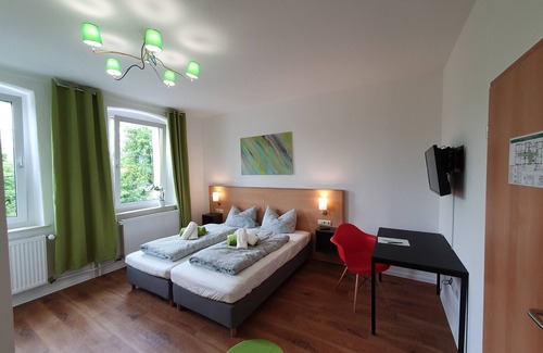 Langenbieber Apartamento | Garni Hotel Biebertal am Milseburgradweg