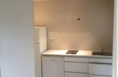 Patrimonio Apartamento | El estudio con una cama para 2 personas, cocina y baño.