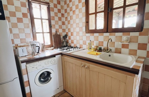 La Bastide Cabaña | Rural-Apartamento-Baño privado con bañera-Vista al campo