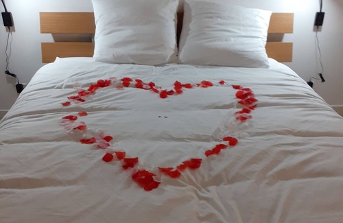 Montcorbon Casa | Gîte joies2vies Detached house with spa, sauna, bedroom, tv, air conditioning.