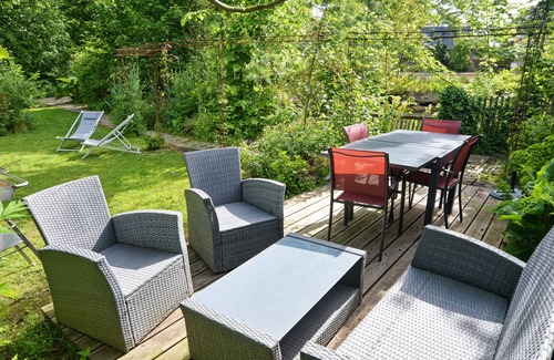 Bordeaux-Saint-Clair Casa | Le Cottage -Casa-Villa-Baño en la habitacion-Vista al campo