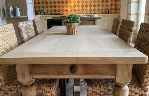 Bourrou Casa | Casas rurales del castillo de Monciaux: casa de campo cereza 2 dormitorios, tenis, piscina