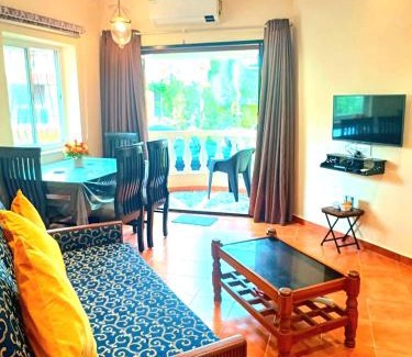 Benaulim Apartamento | Golden Sandy Shores, 1bhk beach apartment