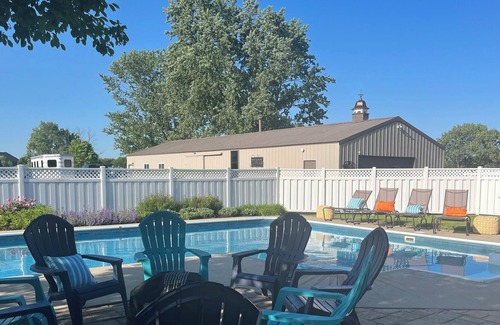 The Village of West Clay Casa | Gorgeous large home with scenic views and a private pool in the heart of Carmel