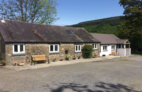 Pentrefelin Cabaña | Gorlech Cottage en Ty'r Cae en el bosque Brechfa.