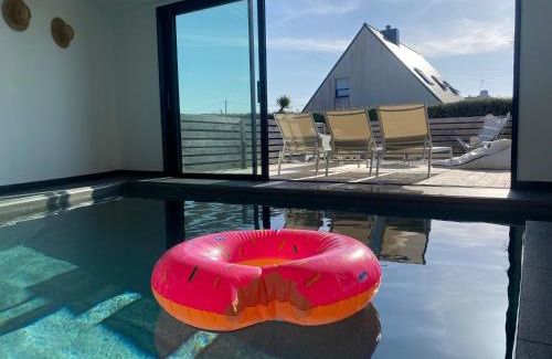 Plouneour-Brignogan-Plages Villa | GOUELTOC- villa luxe piscine interieure spa 100 m de la plage 10 pers