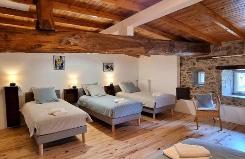 Saint-Denis-sur-Coise Casa | Grand gîte avec spa, jardin et jeux extérieurs pour 10 pers. - FR-1-496-358