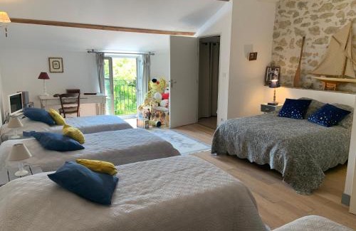 Roquemaure Casa | Grande Chambre chez l'habitant dans Mas provençal