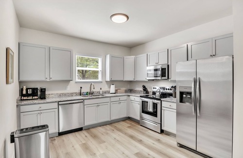 Greer Casa | Greer Charm: Pet-Friendly 2BR with Fire Pit