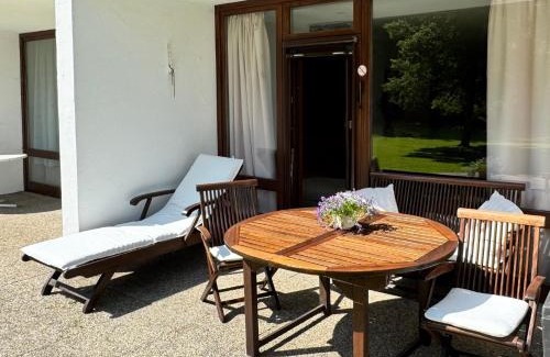 Sankt Martin bei Lofer Apartamento | Grubhof Scholsspark, Studio Lofer mit Garten und Schwimmbad