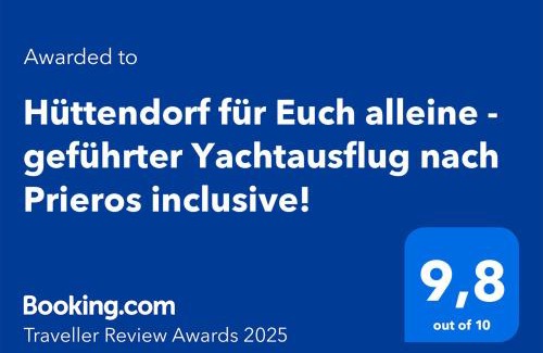 Gross Koeris Apartamento | Hüttendorf für Euch alleine - geführter Yachtausflug nach Prieros inclusive! Nur 3 Minuten zum Badesee Fahrräder kostenlos vorhanden