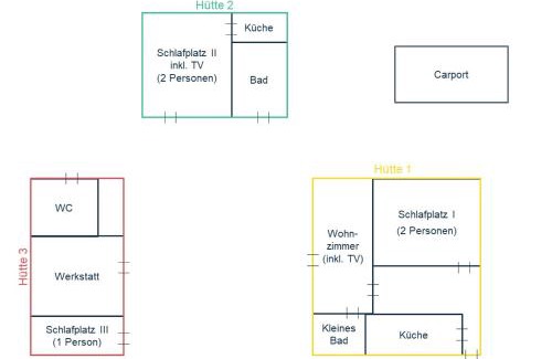 Gross Koeris Apartamento | Hüttendorf für Euch alleine - geführter Yachtausflug nach Prieros inclusive! Nur 3 Minuten zum Badesee Fahrräder kostenlos vorhanden