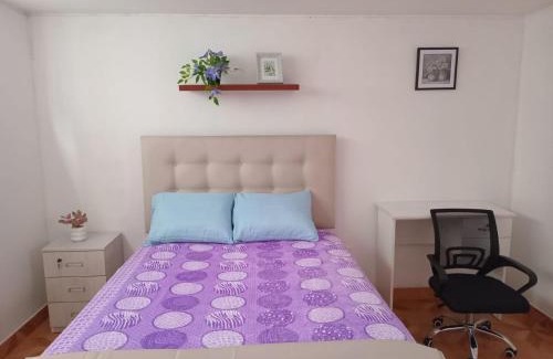 Santiago de Surco Casa | Habitación Doble Estándar con baño privado en Monterrico Sur