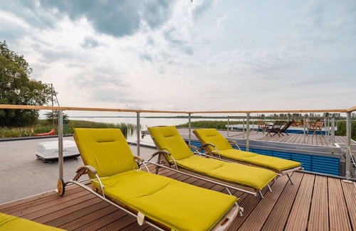 Usedom Apartamento | Hafenresort Karnin - Hausboot Pit - Hausboot Pit