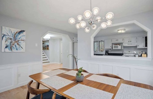 Barnstead Casa | Halfmoon Lake 4BR Home w Game Room, Deck, Dock!