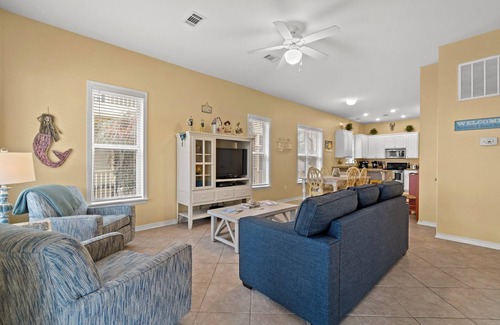 Santa Rosa Beach Cabaña | Feliz sirena-1 Historia Cottage en 30A-Fabuloso Paseo Reviews-corto a la playa