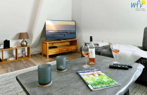 Wangerooge Apartamento | Haus Dünenrose Ferienwohnung Strandläufer