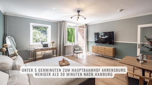 Ahrensburg Apartamento | have-a-nice-Stay - nahe Bahnhof Ahrensburg - 20 Minuten nach Hamburg - trotzdem ruhig gelegen - 6 Minuten zu Fuß ins Zentrum Ahrensburg - modern eingerichtet