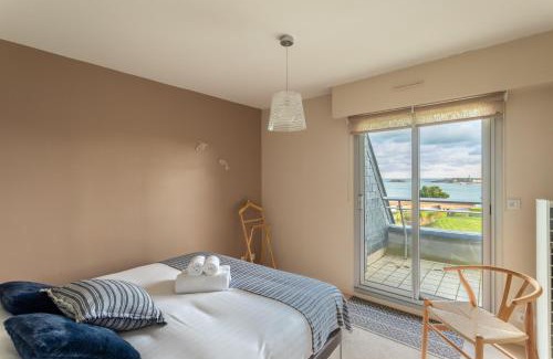 Dinard Apartamento | HEOL - appartement 2 chambres - vue mer et parking