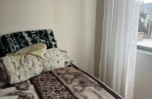 San Miguel Apartamento | Hi, In the beatles zone of La Paz. A bedroom in a apartment.