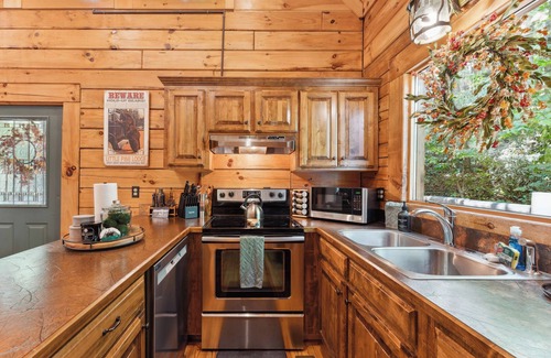 Wears Valley Cabina | Hidden Gem, 1mi to GSMNP! King Bd+Loft, Fireplace, Treehouse Vibes & BEARS!