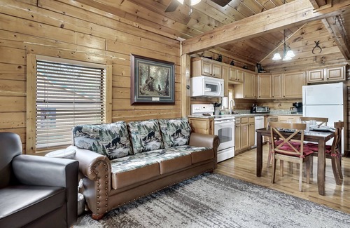 Sevierville Cabina | Hideaway Hangout! Family Retreat! Beautiful views, 3 decks, hot tub, multicade!