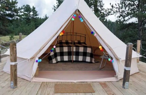 Florissant Alquiler De RV | Hill Top Crystal Peak Overlook Tent Stay