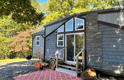 Rutherfordton Cabaña | Hilltop Private Tiny Chalet on a Large Farm. Tryon Equestrian. Starlink WiFi.