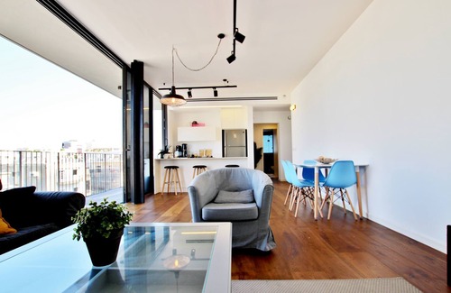 Tel Aviv Apartamento | Hilton Beach new Spectacular 2BR Terrace