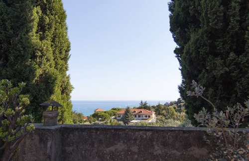 Latte Villa | Villa histórica con vistas al mar y piscina.