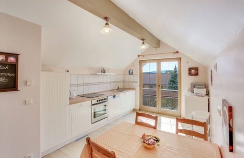 Gelting Apartamento | Apartamento vacacional "Gelting" con vistas a la montaña, balcón oeste y sur y Wi-Fi