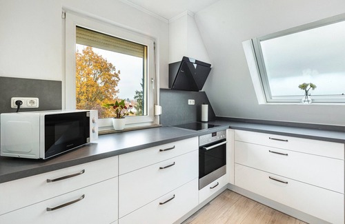 Lauterbach Apartamento | Apartamento vacacional "Felsenweg" con jardín comunitario, balcón y Wi-Fi